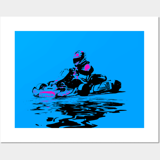 I Live to Race - Go Kart Racer Wall Art by Highseller